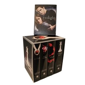 TWILIGHT Hardcover Book Series Set First Edition 2008 Bonus DVD Stephenie Meyer
